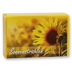 Schafmilchseife eckig 150g "Sonnenstrahlen", Honig 