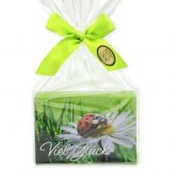 Sheep milk soap 150g in a cellophane "Viel Glück", Verbena 