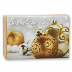 Schafmilchseife eckig 150g "Besinnliche Zeit", Quitte 