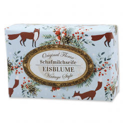 Sheep milk soap 150g "Vintage motif 207", Ice flower 