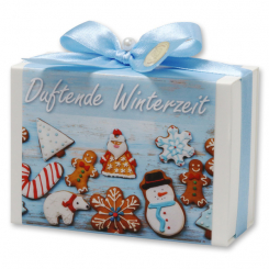 Schafmilchseife eckig 150g in Schachtel "Duftende Winterzeit", Classic 