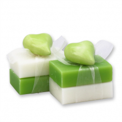 Schafmilchseife Gästeseife 25g dekoriert mit Herz, Classic/Birne 