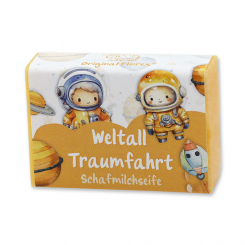 Schafmilchseife eckig 25g "Weltall Traumfahrt", Fruchttraum 