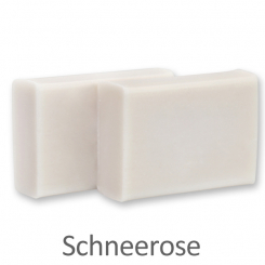 Sheep milk soap "Wiener Gästeseife" 25g, WITHOUT a stamp, Christmas rose white 
