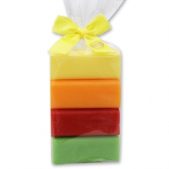 Sheep milk soap 4x100g in a cellophane, sorted 