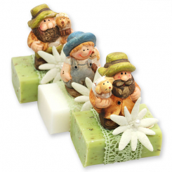Sheep milk soap 100g decorated with a shepherd, Classic/verbena 
