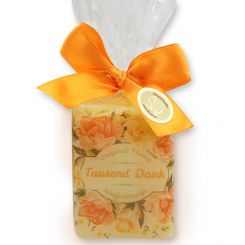 Sheep milk soap 100g in a cellophane bag "Tausend Dank", Grapefruit 