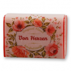 Sheep milk soap 100g "Von Herzen", Rose 