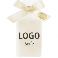 Schafmilchseife Seifenstück 35g in Cello, Individuelles Logo 
