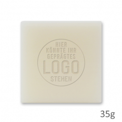 Sheep milk guest soap 35g, embossed 