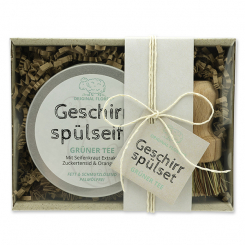 Gift set solid dish soap, Green tea 