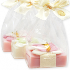 Sheep milk soap 150g decorated with a butterfly in a cellophane, sorted 