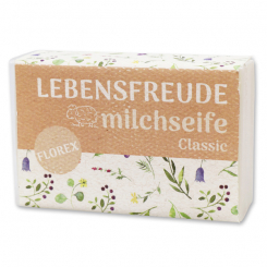 Schafmilchseife eckig 150g "Lebensfreude, Classic 