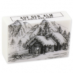Sheep milk soap 150g "Auf der Alm...", Christmas rose white 