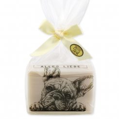Sheep milk soap 150g "Alles Liebe" in a cellophane, Almond oil 