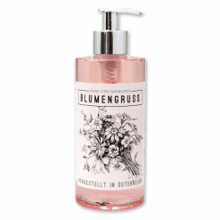 Liquid sheep milk soap 400ml "Blumengruß", Peony 