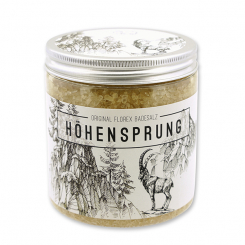 Bath salt 300g in a container "Höhensprung", Swiss pine 