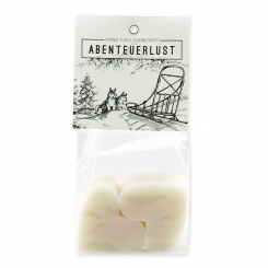 Schafmilchseife Herz mittel 4x23g in Cello "Abenteuerlust", Edelweiß 
