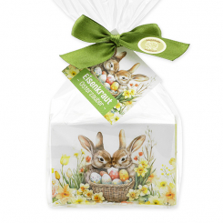 Sheep milk soap 150g Verbena "Charming Easter motif 3" in a cellophane 