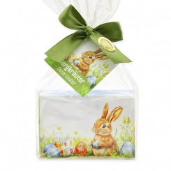 Sheep milk soap 150g Mountain herbs "Charming Easter motif 4" in a cellophane 