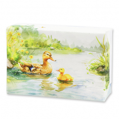 Schafmilchseife eckig 150g "Naturzauber Motiv 5", Eisenkraut 