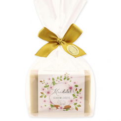 Sheep milk soap 150g 'Einzigartige Augenblicke' in a cellophane, Almond 