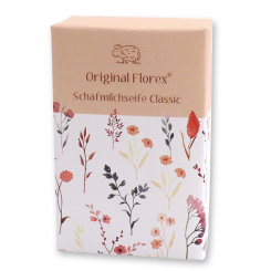 Sheep milk soap 150g 'Blütenzart' with design 2, Classic 