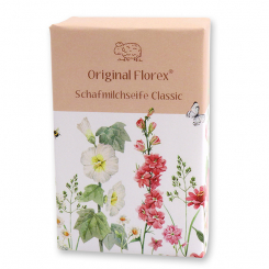 Sheep milk soap 150g 'Blütenzart' with design 7, Classic 