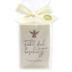 Sheep milk soap 150g "Fühl dich beschützt - Schutzengel", Classic 