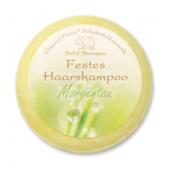Festes Haarshampoo mit Schafmilch 58g in Folie, Morgentau 