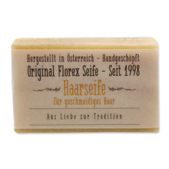 Spezialseife handgeschöpft 100g "Aus Liebe zur Tradition", Haarseife 