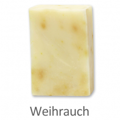 Handgeschöpfte Seife 100g ohne Schafmilch, Weihrauch 