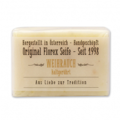 Cold-stirred soap 100g in Cello with transparent paper, incense 