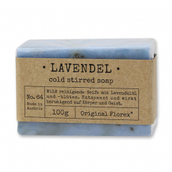 Handcrafted soap 100g packed in cello "Pure Soaps", Lavender 
