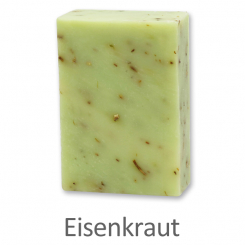 Handgeschöpfte Seife 100g mit Schafmilch, Eisenkraut 