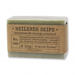 Spezialseife handgeschöpft 100g in Cello "Pure Soaps", Heilerde 