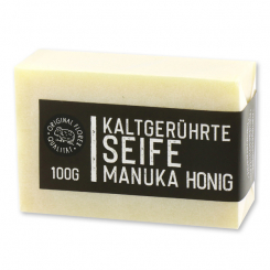 Special handcrafted soap 100g "Black Edition" white, Manuka honey 