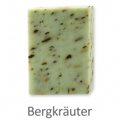 Handgeschöpfte Seife 100g mit Schafmilch, Bergkräuter 