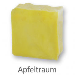 Handgeschöpfte Schafmilchseife 150g, Apfeltraum 