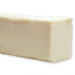 Handgeschöpfte Schafmilchseife ca. 2kg Strang, Schneerose 