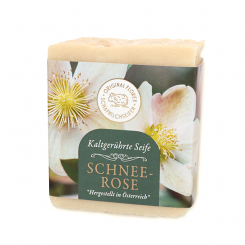 Sheep milk cold stirred soap 150g  "Golden Moments", Christmas rose 