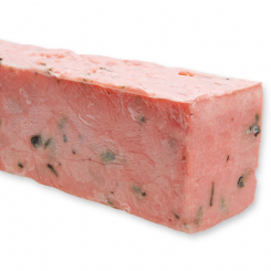 Handcrafted sheep milk soap block about 2kg, Wild rose 