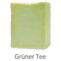 Handgeschöpfte Schafmilchseife 150g, Grüner Tee 