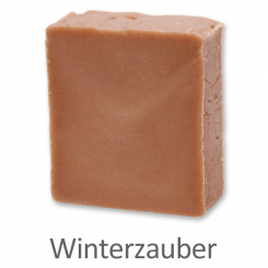 Handgeschöpfte Schafmilchseife 150g, Winterzauber 