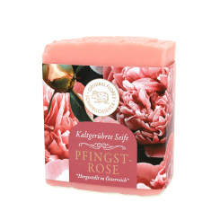 Sheep milk cold stirred soap 150g  "Golden Moments", Peony 