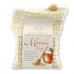 Spezialseife handgeschöpft 150g klassisch im Waschbeutel, Manuka Honig 