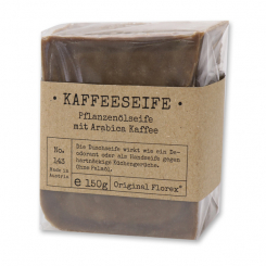 Spezialseife handgeschöpft 150g in Cello "Pure Soaps", Kaffee 