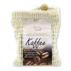 Special handcrafted soap 150g modern packed in a soap holder, Coffee 