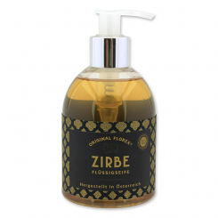 Liquid sheep milk soap 250ml in a dispenser, "Handmade Paper" Swiss Pine 