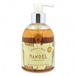 Liquid sheep milk soap 250ml in a dispenser, "Handmade Paper" Almond 